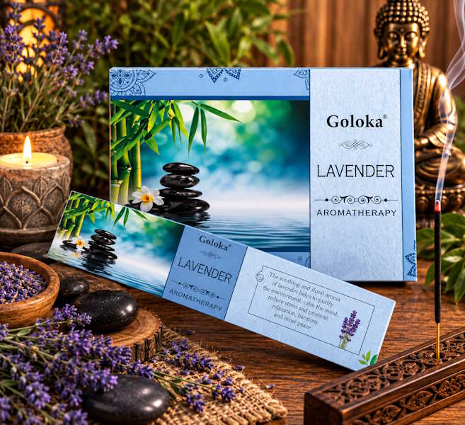 Incienso Goloka Aromaterapia Lavanda